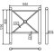 City fence element | with ball head | length: 1000 mm